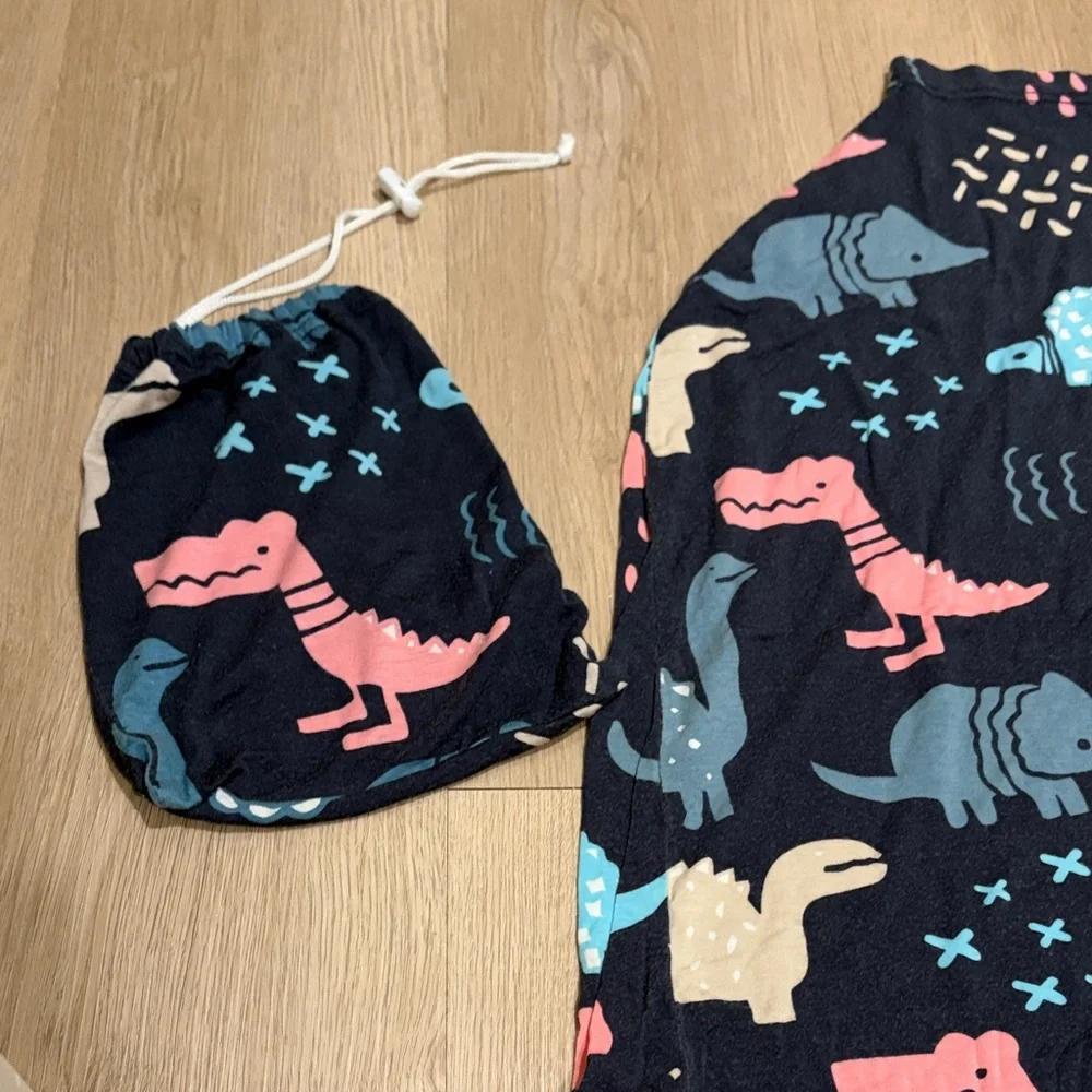 Dinosaur nursing blanket / car seat cover / changing blanket with Matching Pouch